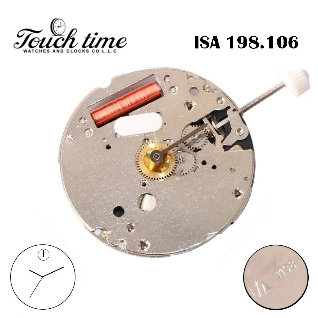 ISA/IST 1198/106 Swiss Made Quartz Movement, 3 Hands With a Novelty Seconds.