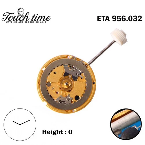 ETA 956.032 سويسري كوارتز ساعة حركة - 2 عقارب - Without قرص - H: 2.88mm thumbnail 2