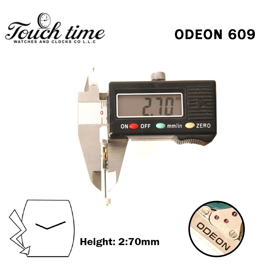 ODEN 609 - سويسري صناعة حركة - Without قرص - 2 عقارب - H: 2.70mm. thumbnail 3