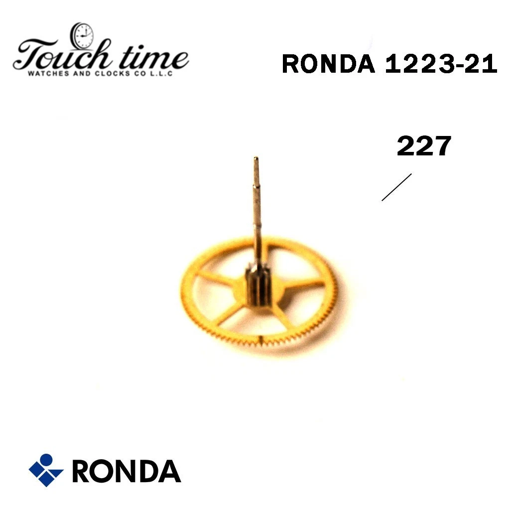 RONDA 1223-21 Sweep Second Wheel – Gold – Part Number 227 – Swiss Made