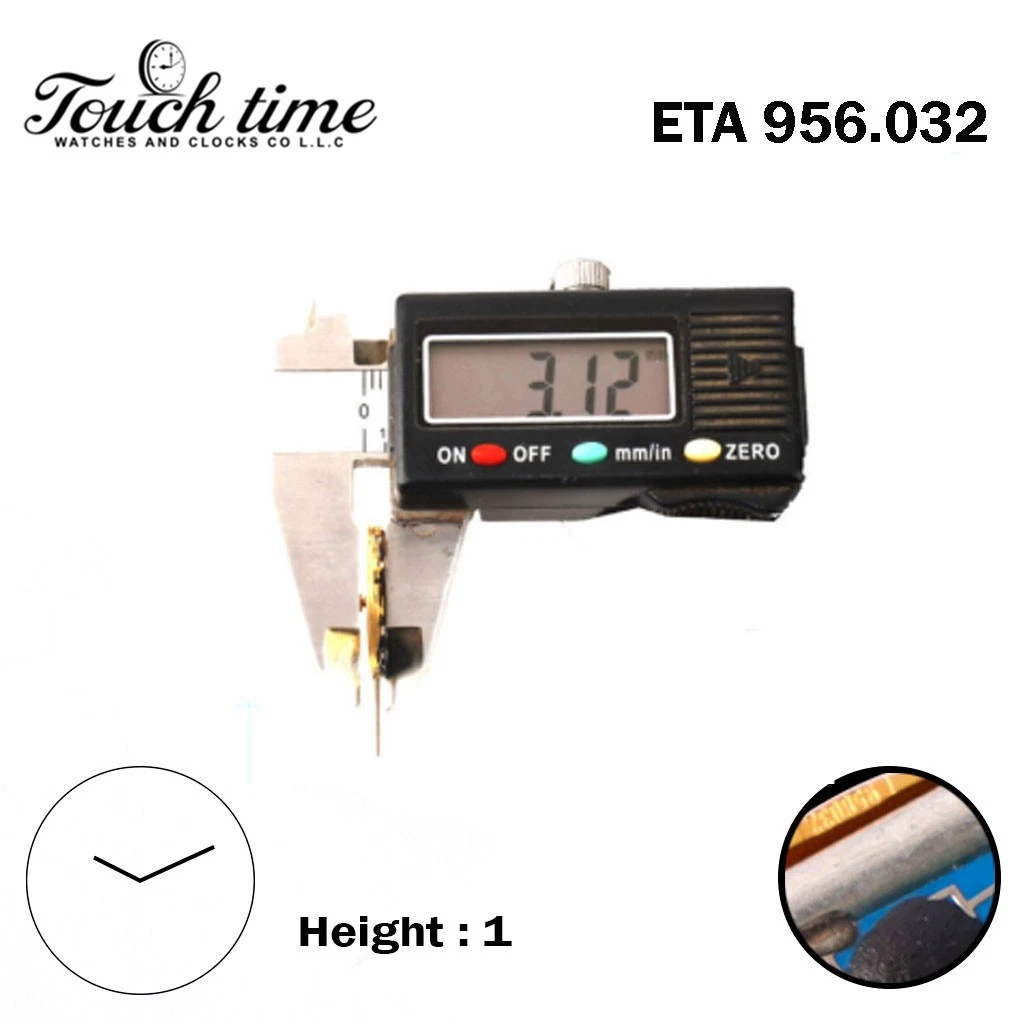 ETA 956.032 سويسري كوارتز ساعة حركة - 2 عقارب - Without قرص - H: 3.12mm. thumbnail 3