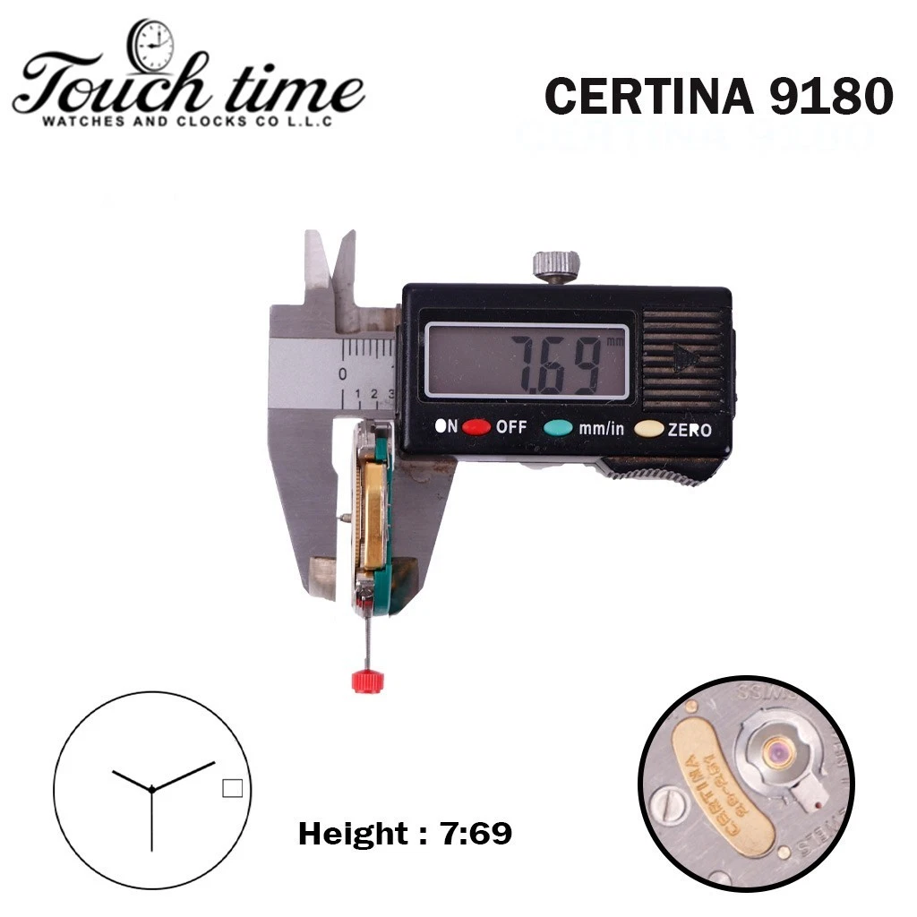 ESA 9180 (CERTINA 29-251) حركة سويسرية - بيج قرص التاريخ عند 3 (CR 04) - 3 عقارب. thumbnail 3
