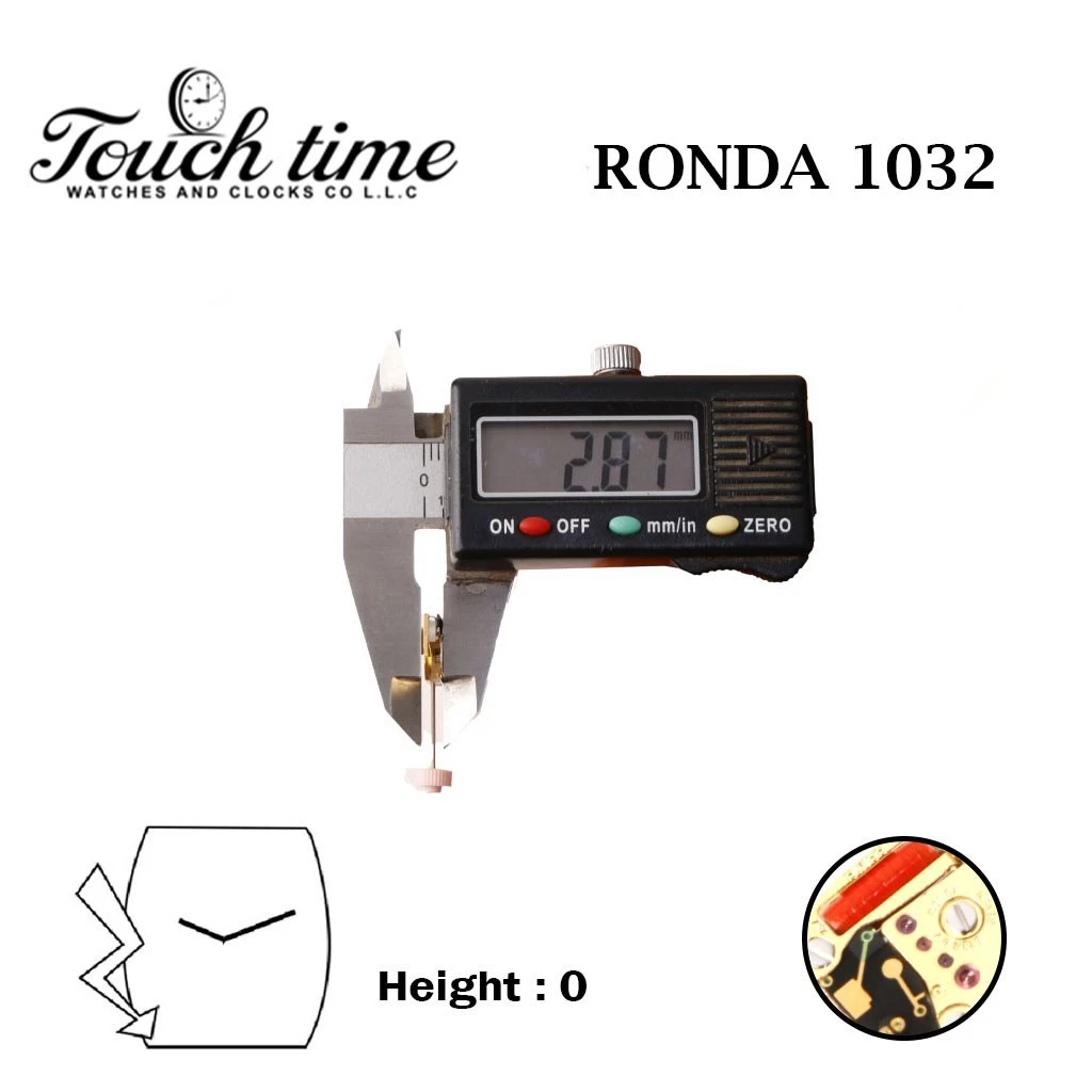 RONDA 1032 سويسري صناعة ساعة حركة - Without قرص - الارتفاع: 0-2 عقارب. thumbnail 3
