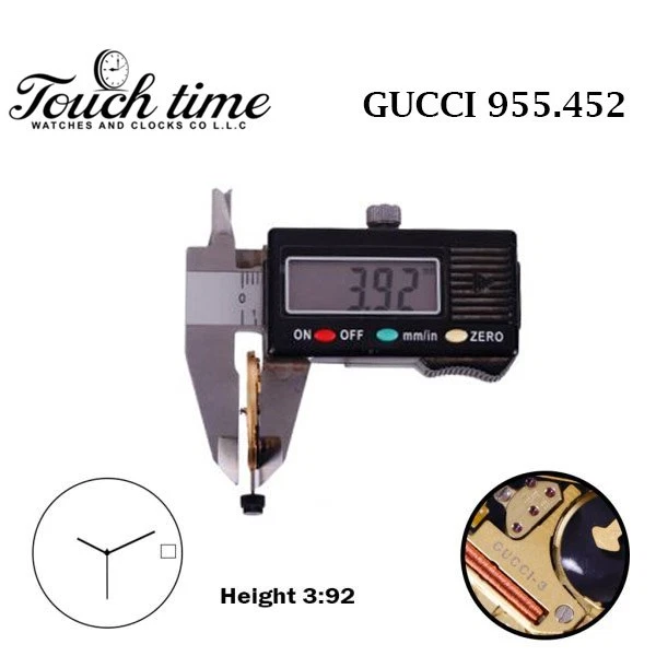 ETA 955.452 GUCCI-3 Swiss Watch Movement-3Hands- White Date Disk at 3-H:3.92. thumbnail 3