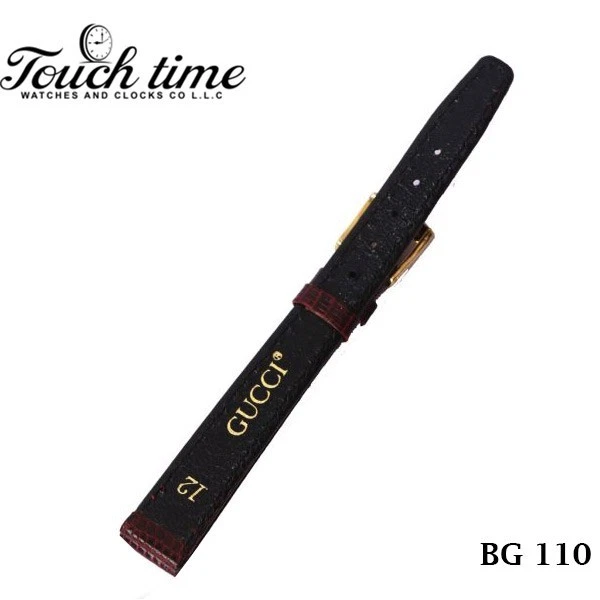 6000L GUCCI سويسري جلد حزام - حزام Dark أحمر 12 mm - Gucci Buckle 10 mm #BG110. thumbnail 3