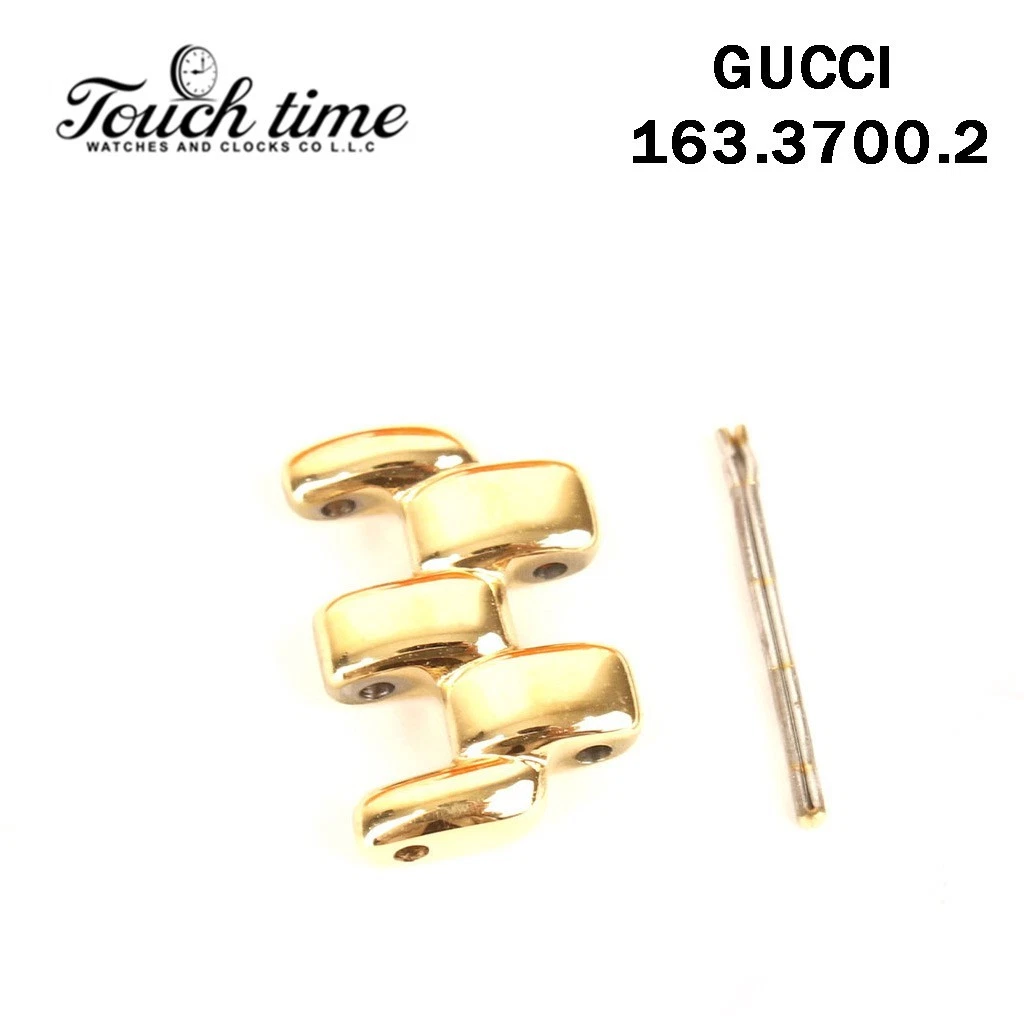 GUCCI 3400L-Size:13mm-Bracelet Link-Gold-Watch Number: GUCCI 163.3700.2