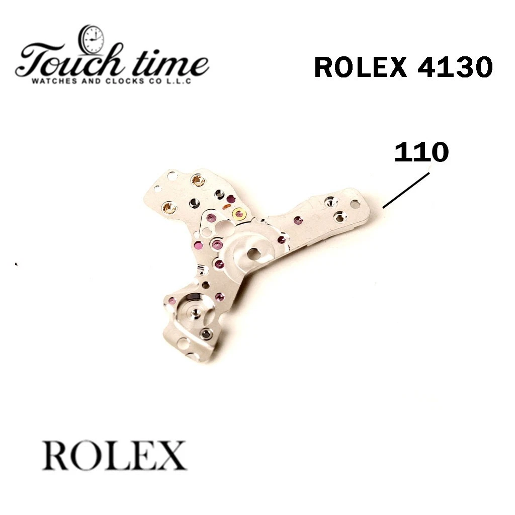 ROLEX 4130-Swiss Made -Daytona Train Wheel Bridge-Part Number:110-Silver Color.