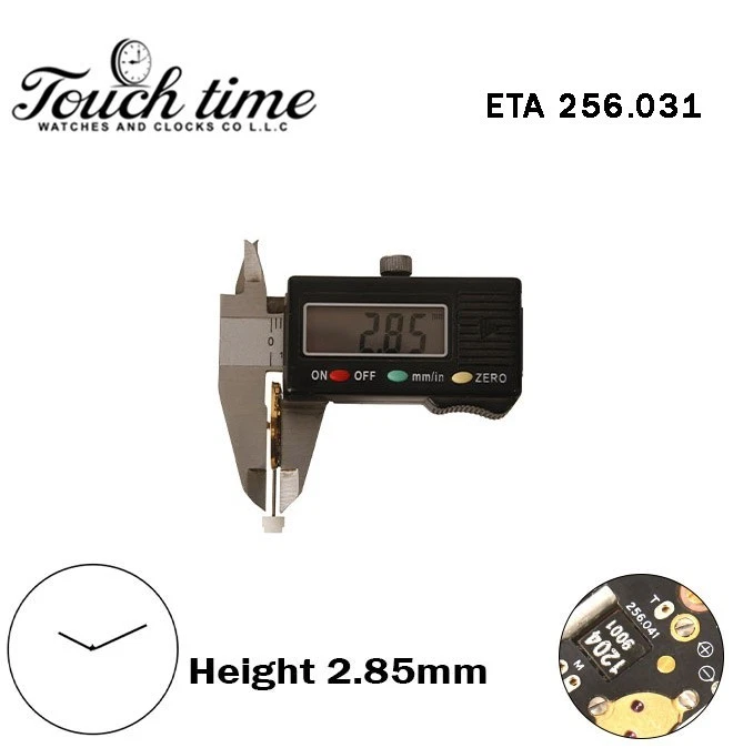 ETA 256.031-Quartz Movement-Without Disk-Height:2.85mm-2 Hands. thumbnail 3