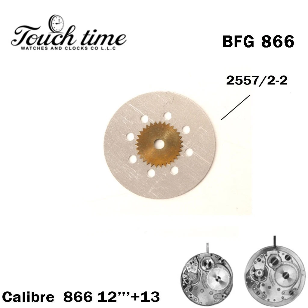 BFG 866 Date Disk – White Date Disk at 3 – Red Numbers – Part Number 2557/2-2 thumbnail 2