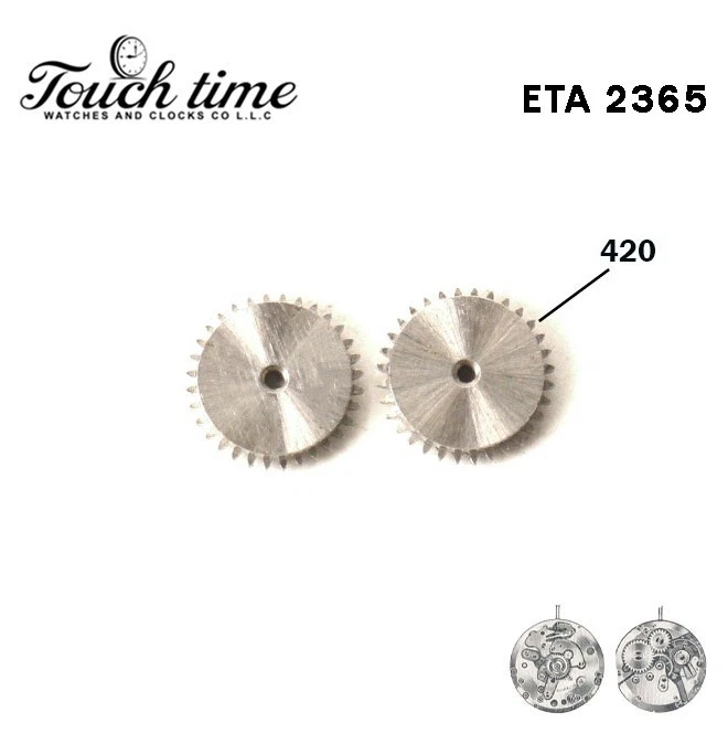 2 PCS Ratchet wheel-Movement ETA 2365-Part Number:420-Silver thumbnail 2