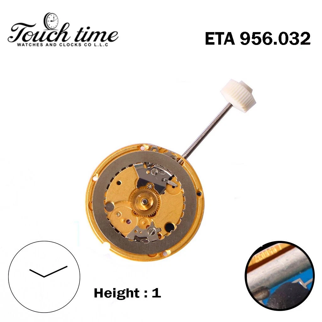 ETA 956.032 سويسري كوارتز ساعة حركة - 2 عقارب - Without قرص - H: 3.12mm. thumbnail 2