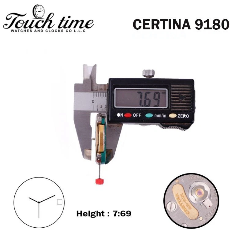 ESA 9180 (CERTINA 29-251) حركة سويسرية - بيج قرص التاريخ عند 3 (CR 01) - 3 عقارب. thumbnail 3