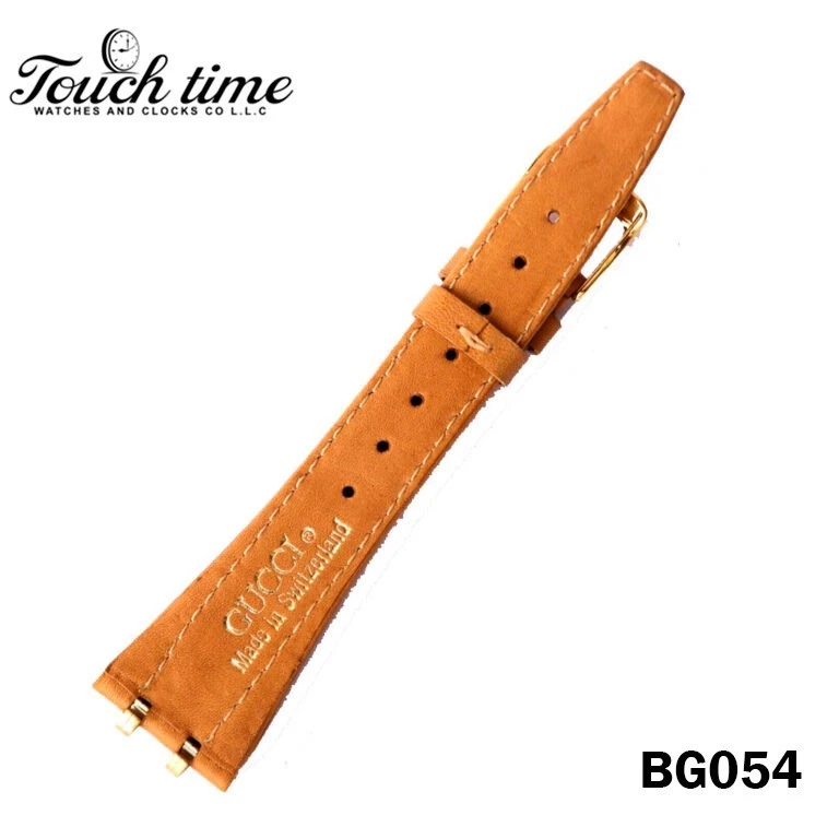 GUCCI جلد حزام - 20mm بيج Strep - مع 14mm Gucci Buckle #BG054. thumbnail 2