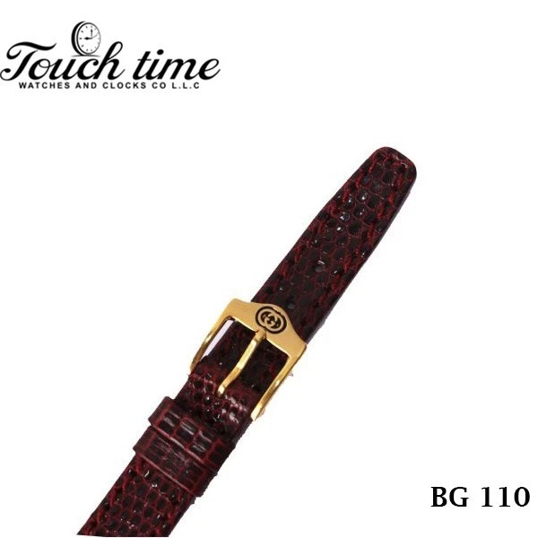 6000L GUCCI سويسري جلد حزام - حزام Dark أحمر 12 mm - Gucci Buckle 10 mm #BG110. thumbnail 4