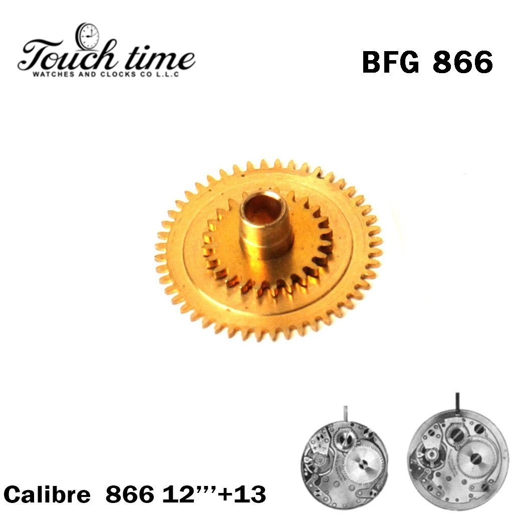 Hour Wheel-For Movement BFG 866-Gold