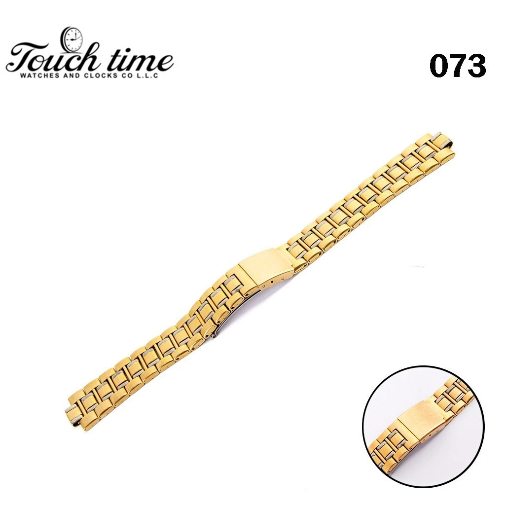 Original Swiss bracelet two tone-Size: 18mm stainless steel-Gold Color#073#