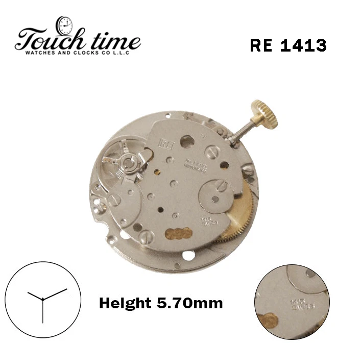 RONDA 1413-Swiss Manual Movement-Authentic One-Height:5.70mm-Without Disk-3Hands