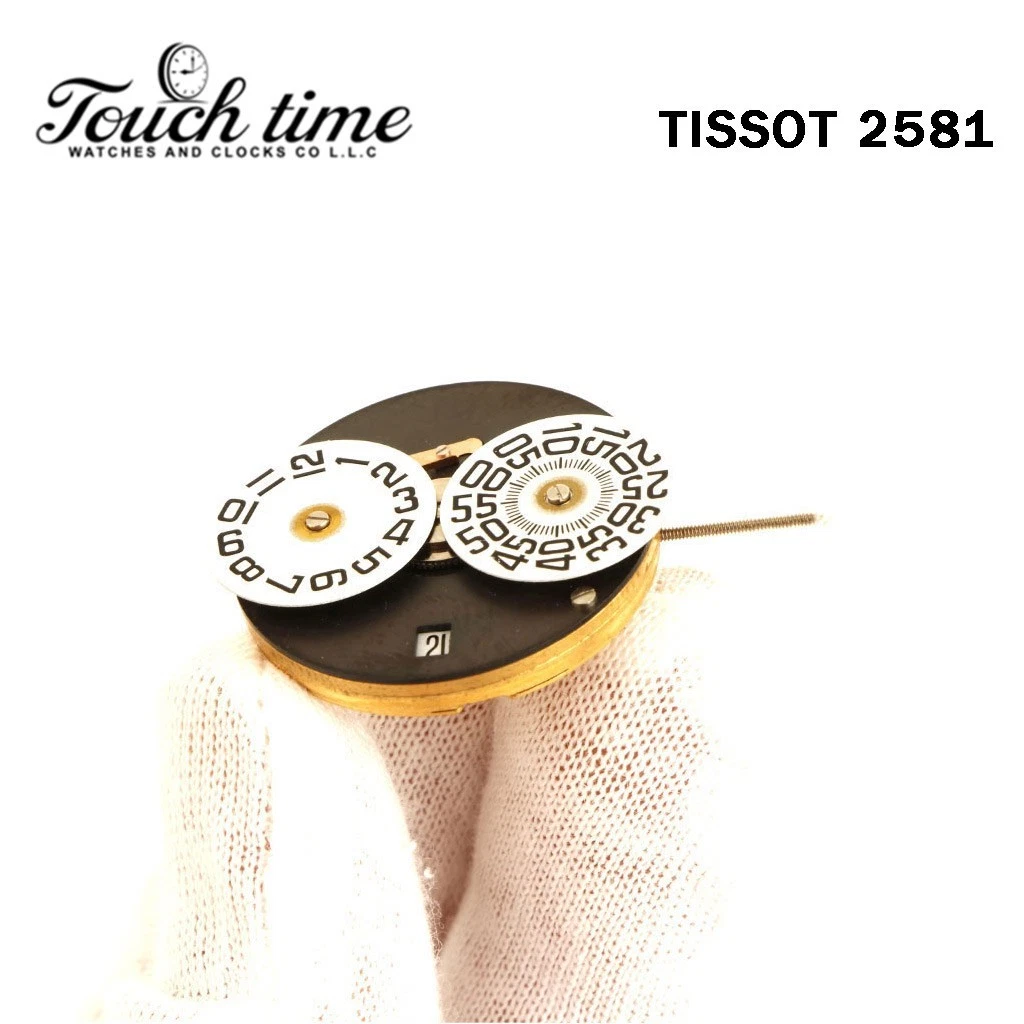 TISSOT 2581- Swiss Automatic Movement-White Date Disk-Gold. thumbnail 6