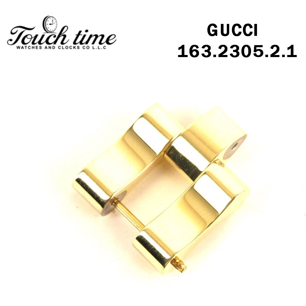 GUCCI 2305L-Size:16mm-Bracelet Link-Gold-Watch Number: GUCCI 163.2305.2.1.