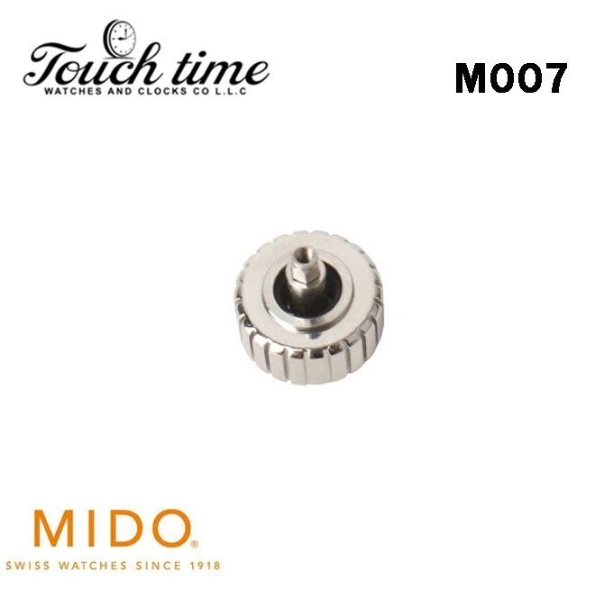 MIDO Swiss Watch Crown Silver -Diameter:7.22mm #M007 thumbnail 2
