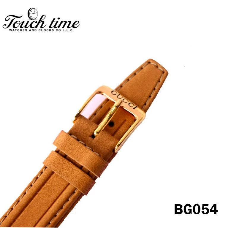 GUCCI جلد حزام - 20mm بيج Strep - مع 14mm Gucci Buckle #BG054. thumbnail 4