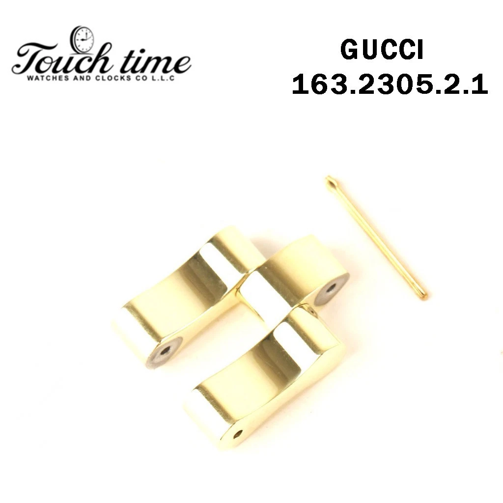 GUCCI 2305L - مقاس: 16mm - سوار Link - ذهبي - رقم الساعة: GUCCI 163.2305.2.1. thumbnail 6
