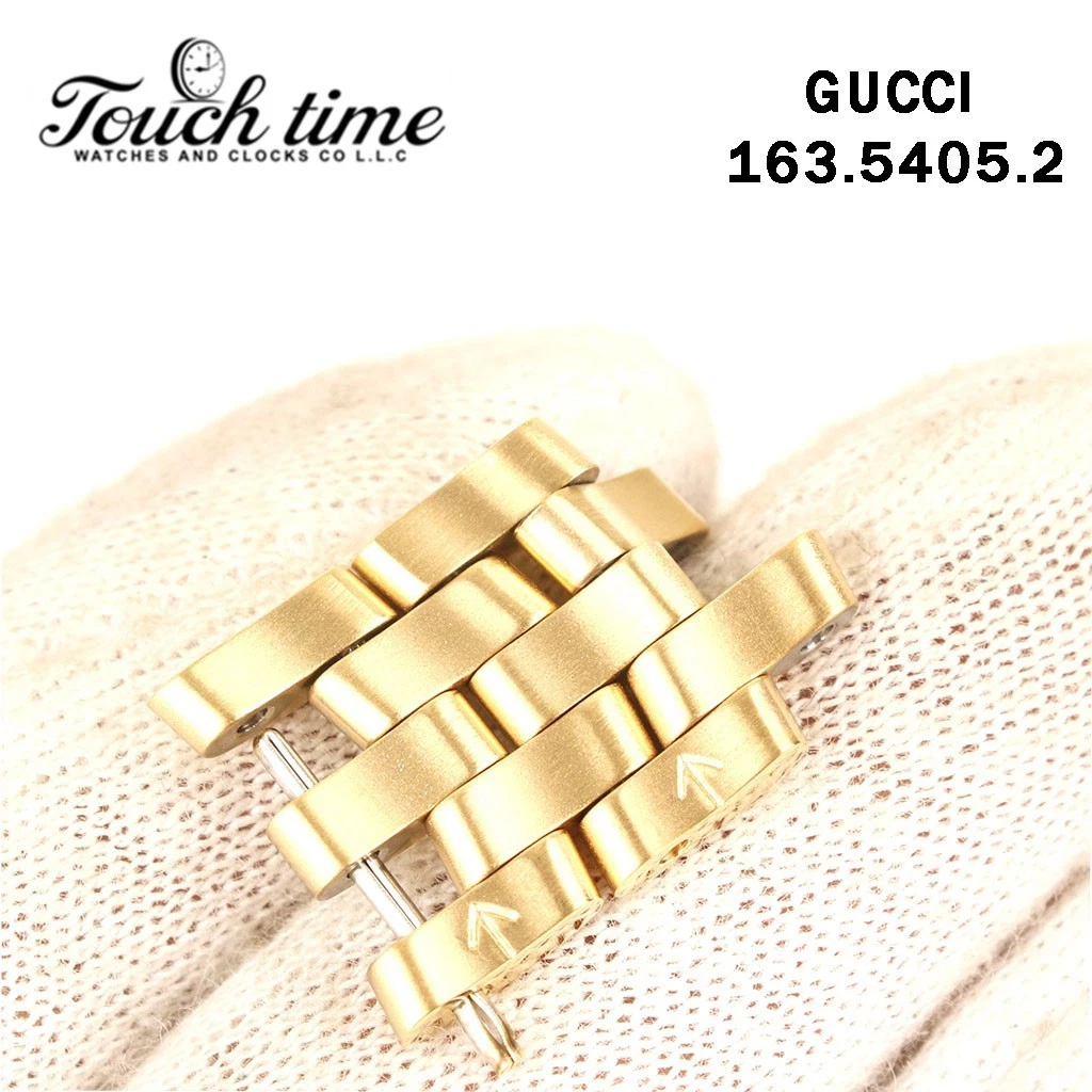 GUCCI 5400L - مقاس: 14mm - سوار Link - ذهبي - رقم الساعة: 163.5405.2 thumbnail 3