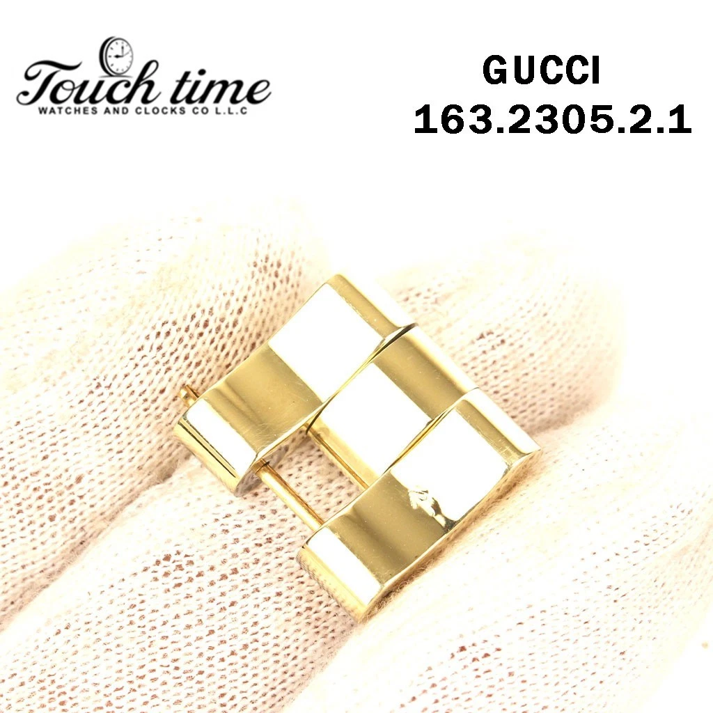 GUCCI 2305L - مقاس: 16mm - سوار Link - ذهبي - رقم الساعة: GUCCI 163.2305.2.1. thumbnail 4