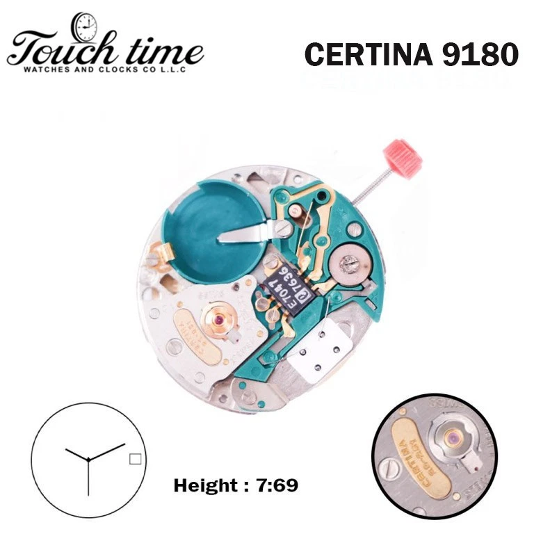 ESA 9180 (CERTINA 29-251) Swiss Movement- Gray Date Disk At 3 (CR 02)- 3 Hands.