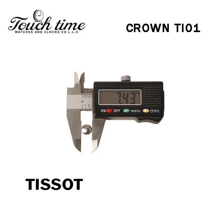 TISSOT Swiss Watch Crown Silver -Diameter:7.43mm #TI01. thumbnail 5