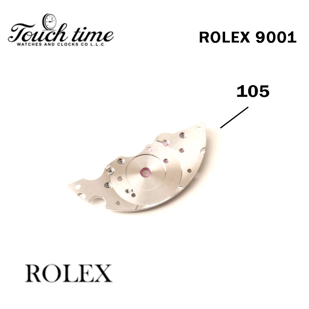 ROLEX 9001-Swiss Made -Barrel Bridge-Part Number:105-Silver Color. thumbnail 2