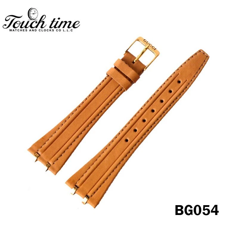 GUCCI جلد حزام - 20mm بيج Strep - مع 14mm Gucci Buckle #BG054. thumbnail 3