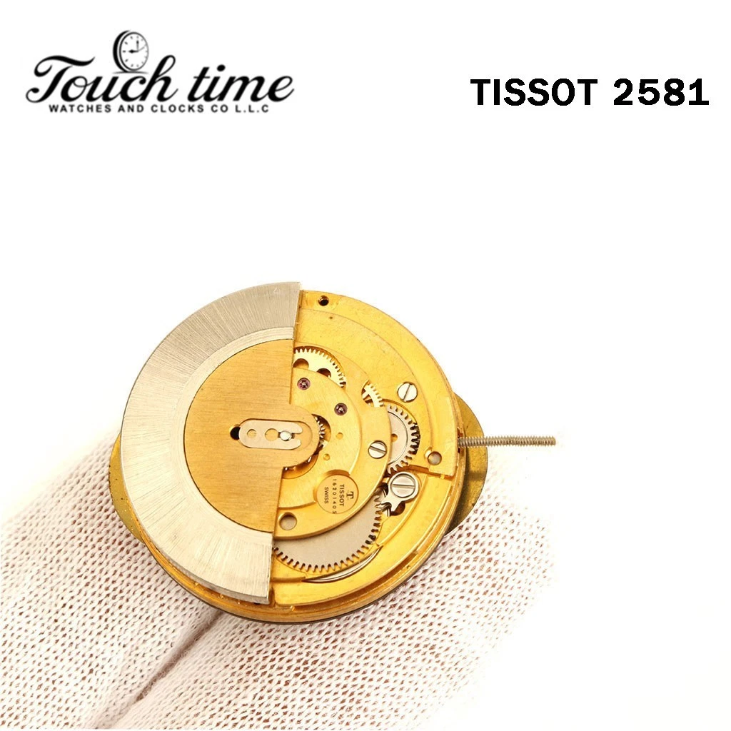TISSOT 2581- Swiss Automatic Movement-White Date Disk-Gold. thumbnail 7
