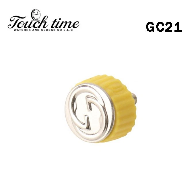 Yellow/Silver GUCCI Swiss Watch Crown-Diameter:6.76mm #GC21