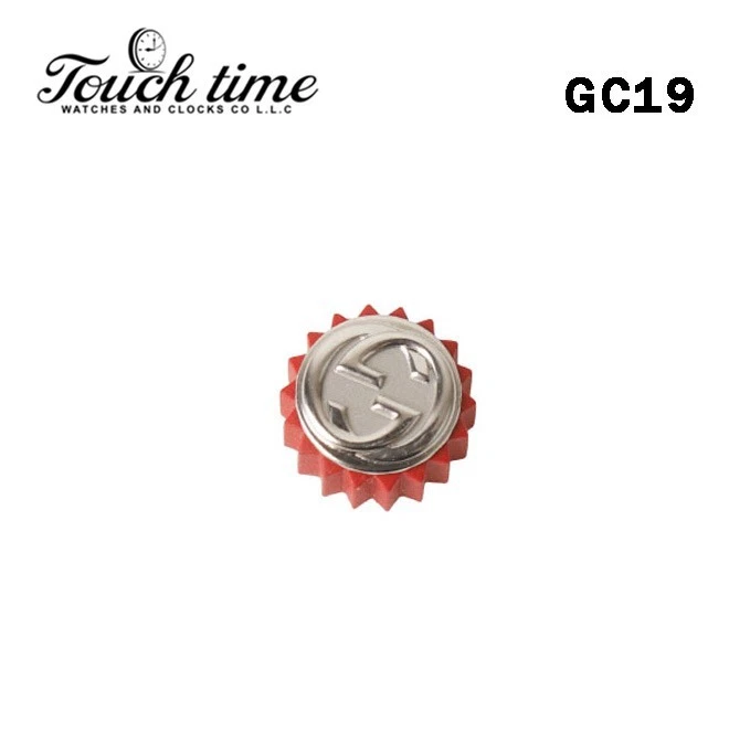 Red/Silver GUCCI Swiss Watch Crown-Diameter:6.57mm #GC19