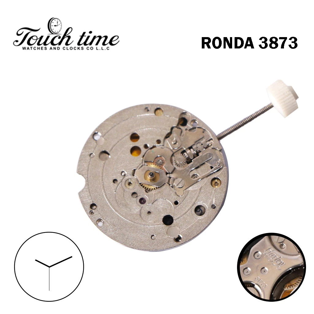 Ronda 3873 Harley حركة كوارتز سويسرية 8 3/4 H1 o.SC, Without قرص, 3 عقارب. thumbnail 2
